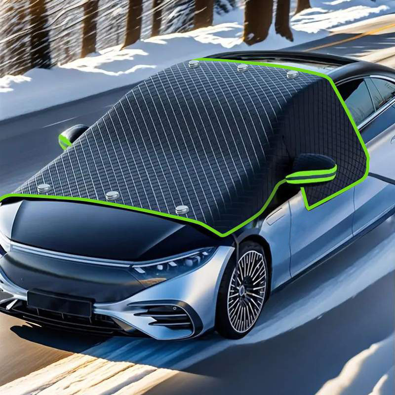 Protector solar para automóviles protector solar anticongelante ropa de automóviles cubierta de parabrisas frontal tela de protección contra la luz media cubierta de absorción magnética universal cubierta de protección solar gruesa