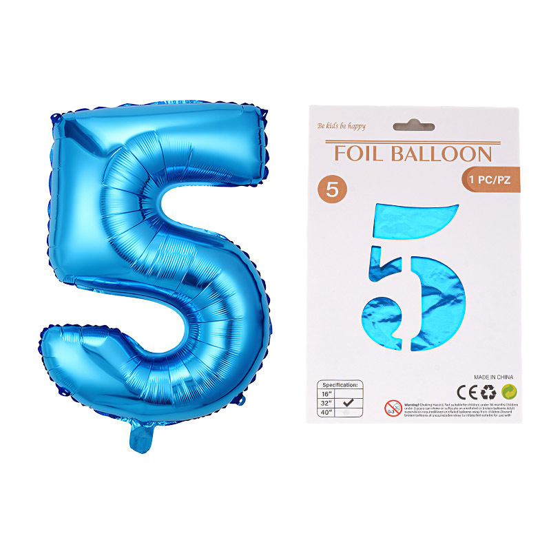 Globo de película de aluminio digital de 32 pulgadas, tarjeta de papel, tapa dura, paquete individual, cuerpo delgado, fiesta digital, globo decorativo flotante