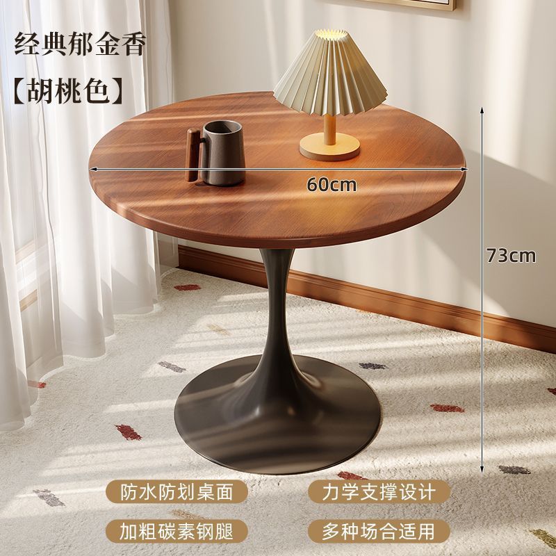 法式高级复古轻奢卧室客厅圆形餐桌子家用休闲北欧小户型阳台茶几|undefined