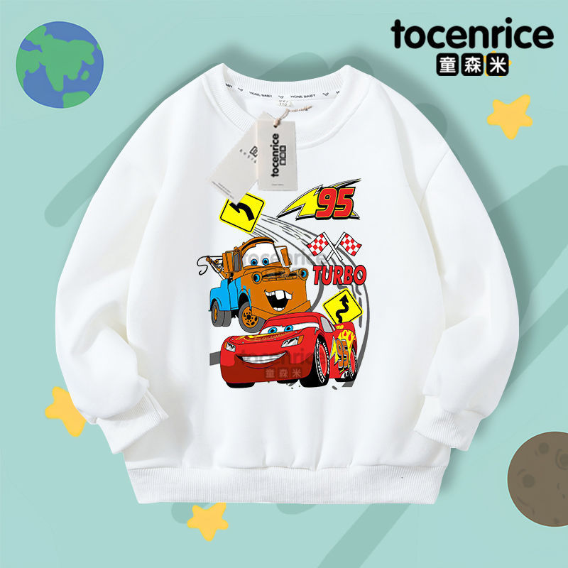Car Story Lightning McQueen Sweater Boy's Spring and Autumn Fashion Crewneck Top Children's Sports Pullover Men's Car Story Lightning McQueen Sweater Boy's Spring and Autumn Fashion Crewneck Top Children's Sports Pullover Men's
