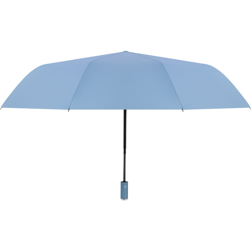 Gran venta al por mayor paraguas plegable completamente automático sólido más tamaño de las mujeres engrosada protección solar sombra paraguas publicidad personalizada