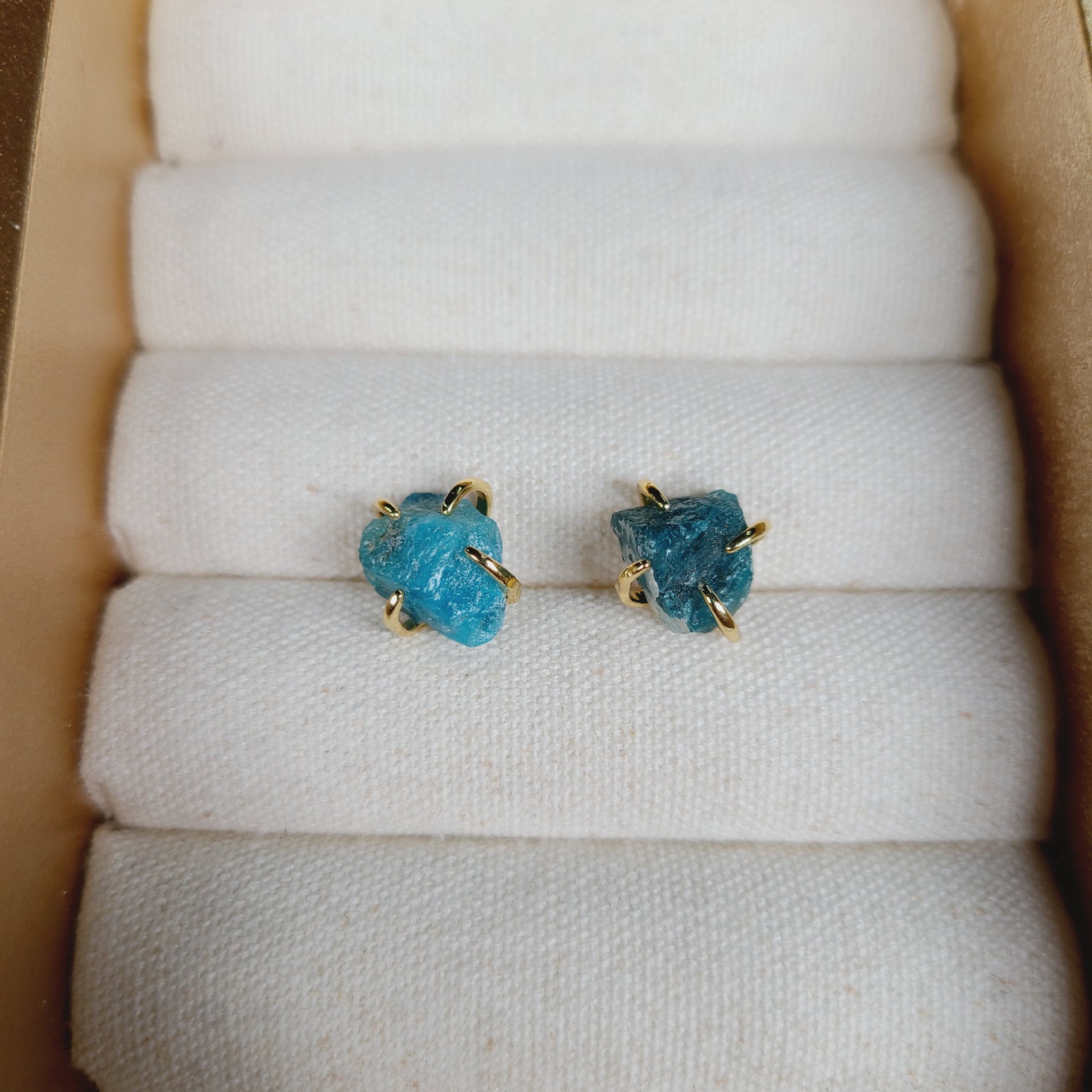 Simple Style Geometric Crystal Plating Ear Studs 1 Pair