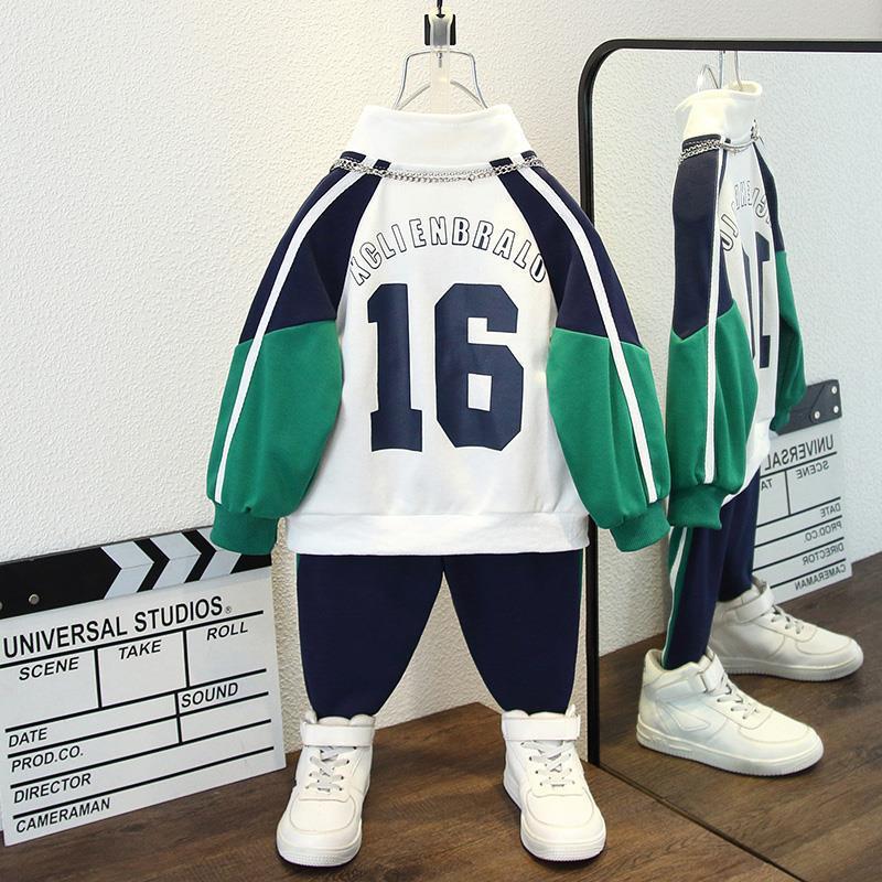 Hoodie set för pojkar vardagskläder för vår och höst_voghion.com