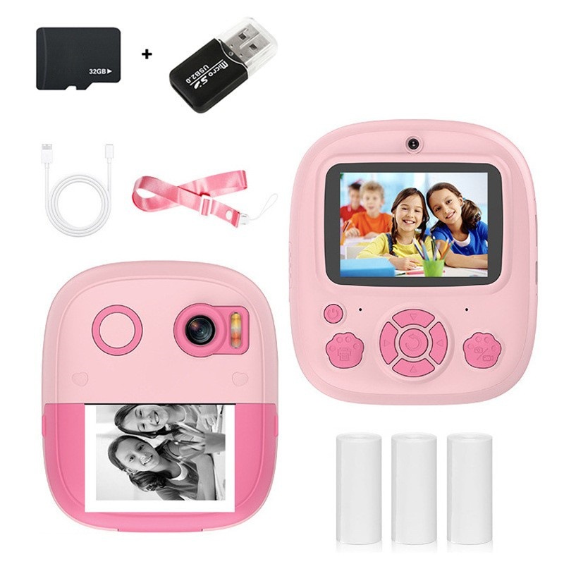 핑크+32G 메모리 카드+USB 카드 리더기