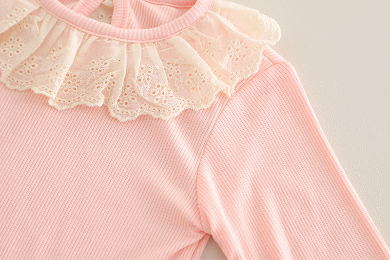 Tenue pour fille 2025, nouvelle collection printemps-automne, gilet en denim élégant en dentelle, ensemble trois pièces décontracté de style coréen pour filles_voghion.com