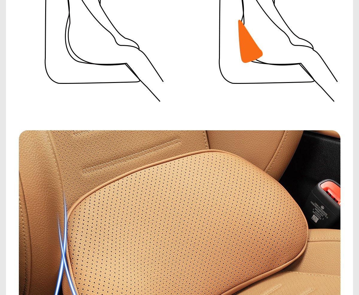 Tengshi N9/D9 car lumbar support cushion, driver's seat lumbar support pad, interior accessories