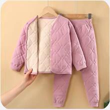 内胆绵羊毛棉裤儿童女童校服保暖棉衣穿秋冬男小学生棉袄神器内穿