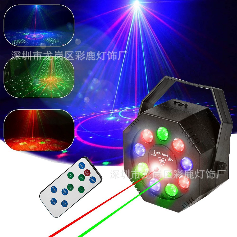 11 лунок 72 диаграммы лазерные прожекторы красочные огни KTV