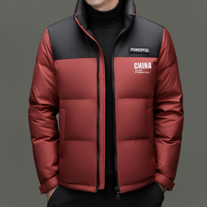 Winter New Warm Men's Down Jacket Young and Middle-aged Men's Thickened Business Loose Collar Casual Down Jacket