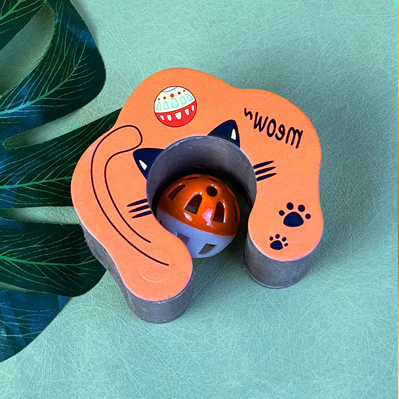 Divertido gato Scratch tablero magnético succión cambiable corrugado papel órgano gato Scratch tablero mascotas suministros gato molienda garra desgaste-resistente gato juguete gato