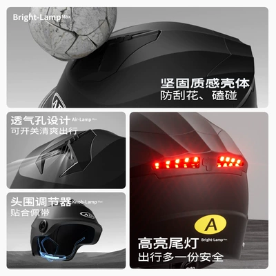 half helmet summer sunscreen motorcycle – Motosiklet kaskı (dəbilqə)