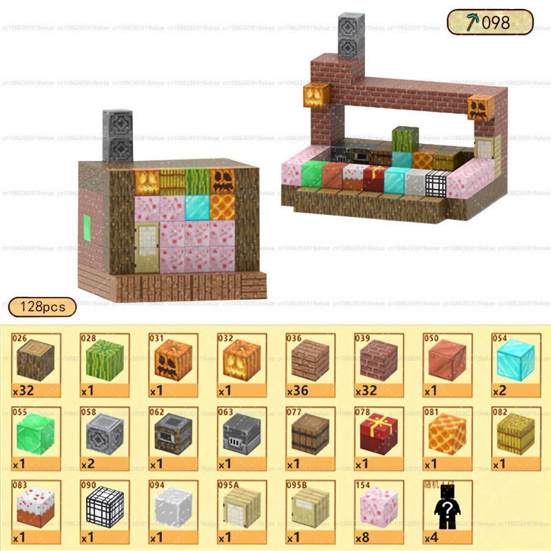 Магнитные строительные блоки Mine World Cube Magnet World набор