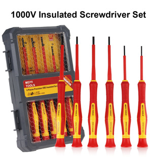 6-piece insulated screwdriver suit 1000V precision cross screwdriver multi-functional electrical tools