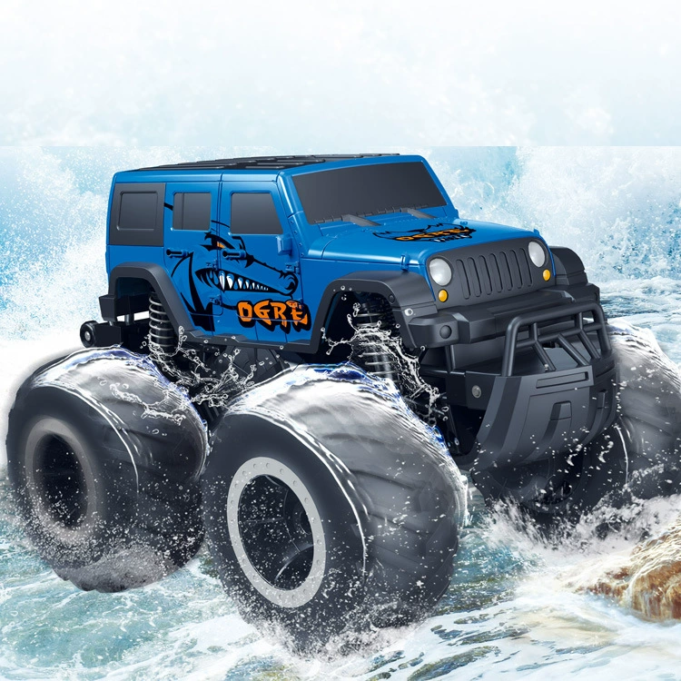 Трансграничный водный и наземный автомобиль-амфибия, автомобиль с дистанционным контролем воды и земли, автомобиль с водонепроницаемый автомобиль с динозавром, игрушечный автомобиль с дистанционным управлением, большой велосипед
