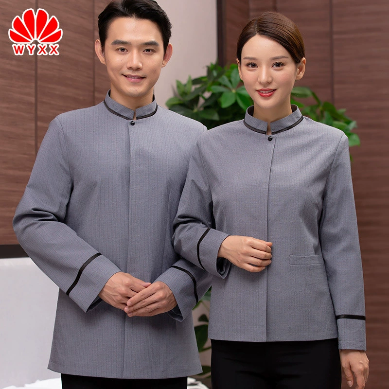 Гостиничная рабочая одежда осенняя и зимняя одежда для чистки одежды с длинным рукавом в гостиничном номере рабочая одежда для мужчин и женщин PA Рабочая форма