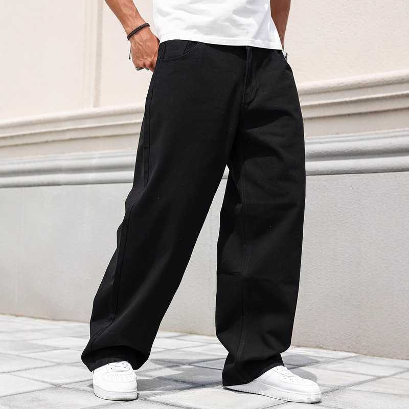 Straight-Leg Loose Jeans Men's Custom Casual Long Pants Джинсы Джиджинс Straight-Leg Loose Jeans Men's Custom Casual Long Pants Джинсы Джиджинс