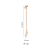 16cm Leaf Fork-Rose Gold