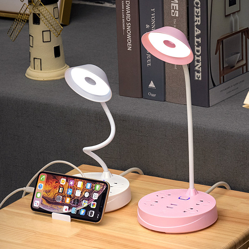 插座面板多孔插排家用排插带长线插线板台灯创意多功能USB接线板