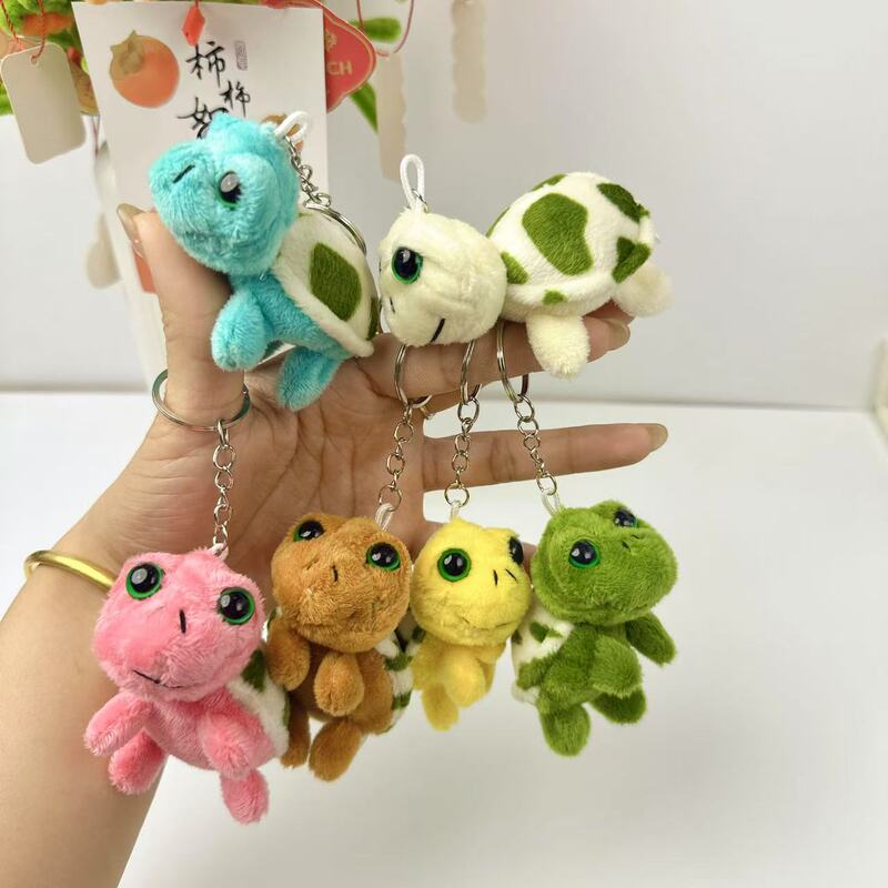 超かわいい小さなカメバッグペンダントぬいぐるみ漫画動物人形かわいいカメキーホルダーペンダント|undefined