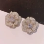外贸爆闪公主山茶花耳钉