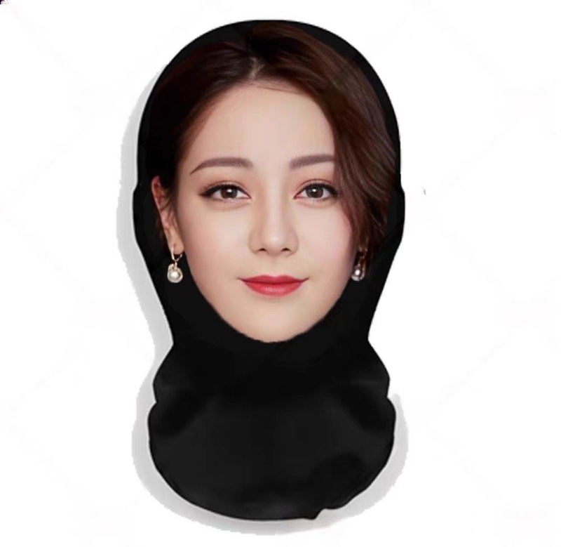 新款3D仿真人明星人脸装扮头套派对装饰面罩明星全脸搞笑网纱头套|undefined