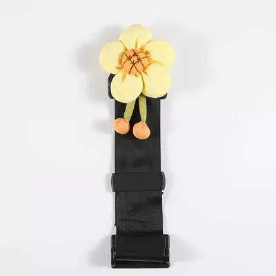 Seat Auxiliary Belt Limiter – Seat belt shoulder pad - light-yellow-sunflower-child-safety-belt-adjuster