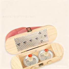 艾灸鞋家用艾灸器具随身灸脚靴理疗盒发热暖足部护足部温灸