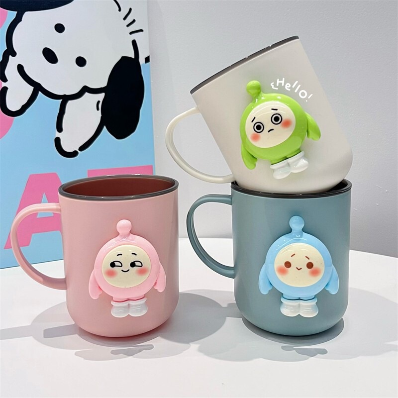 卡皮巴拉漱口杯儿童宝宝牙杯洗漱杯家庭洗手台置物架感ins风|undefined