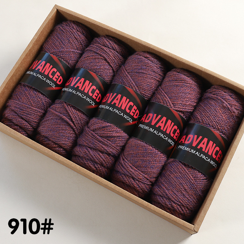 Ovillo de Lana de Alpaca Térmico para Tejido a Mano y DIY
