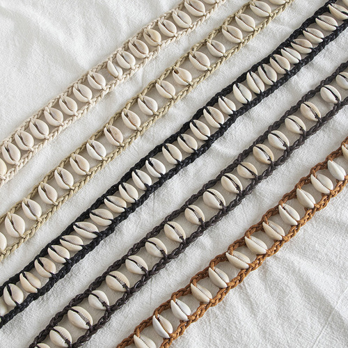 Summer Women's Shell Natural Braided Ethnic Style Decorative Handmade Women's Waist Rope Fashion Bohemian Women's Belt