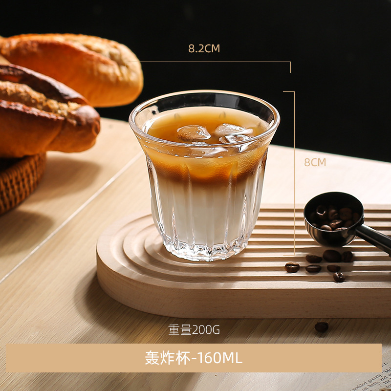 爆撃機Dirtyコーヒーカップins風コーヒーグラスオーストラリア白カップ家庭用パーマ透明朝食ラテカップ|undefined
