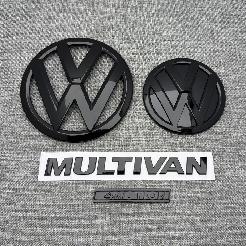 Suitable for Volkswagen Multivan Metway T5 Black Logo Kailuwei T6 Mid-Grid Tail Logo Modified Black Car Logo