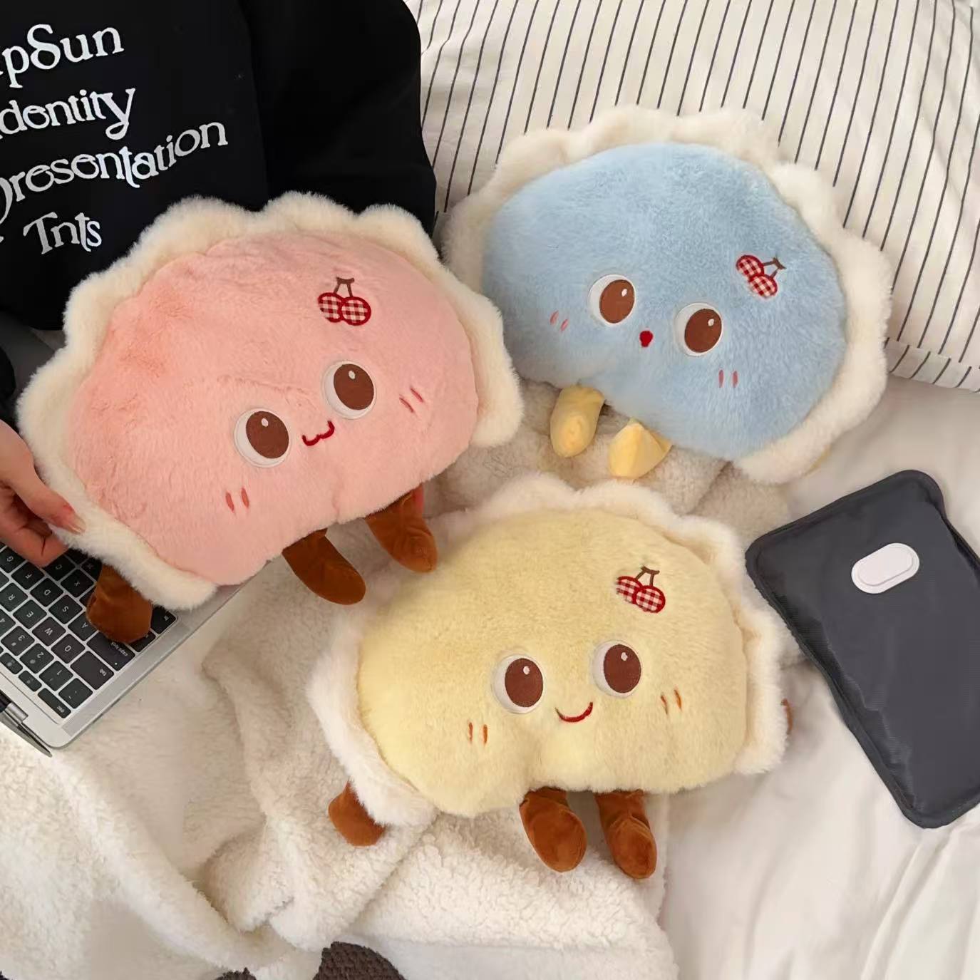 Cute Cartoon Dumpling-shaped Bottle, No Need Fill With Water, Rechargeable, Explosion-proof Electric Hot Water Bottle For Girls To_maomaolike.com