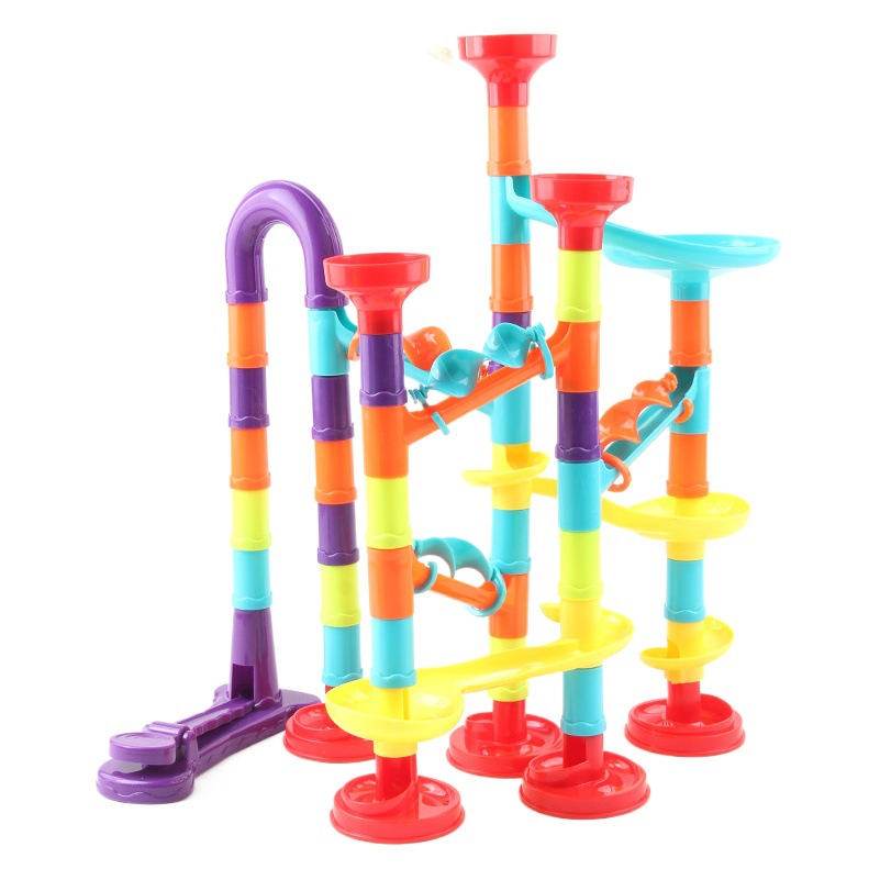 Transfronterizo catapulta Bola de bloques de construcción laberinto variedad DIY montaje bloques de construcción paraíso traje montado ciencia y educación Juguetes