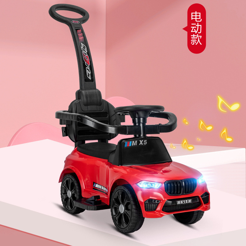 Carro eléctrico para niños, carro de carga y deslizamiento, carro de mano ligero, carro de patinaje infantil anti-rollback de 13 años