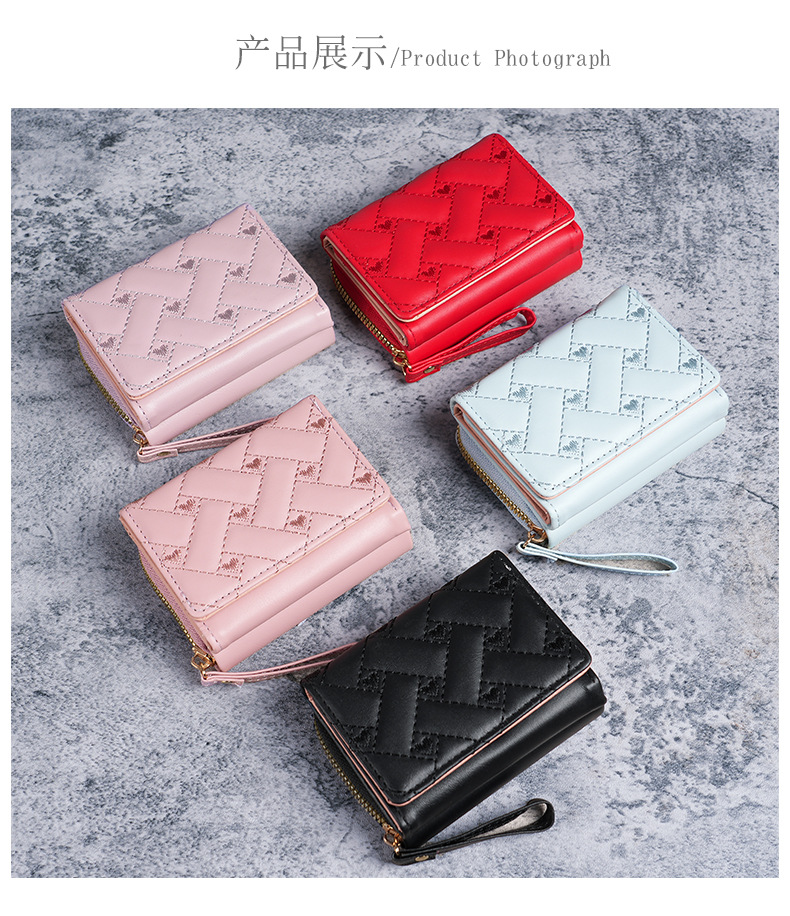 Mujeres Color Sólido Cuero Sintético Gire La Tapa Carteras Pequeña display picture 4