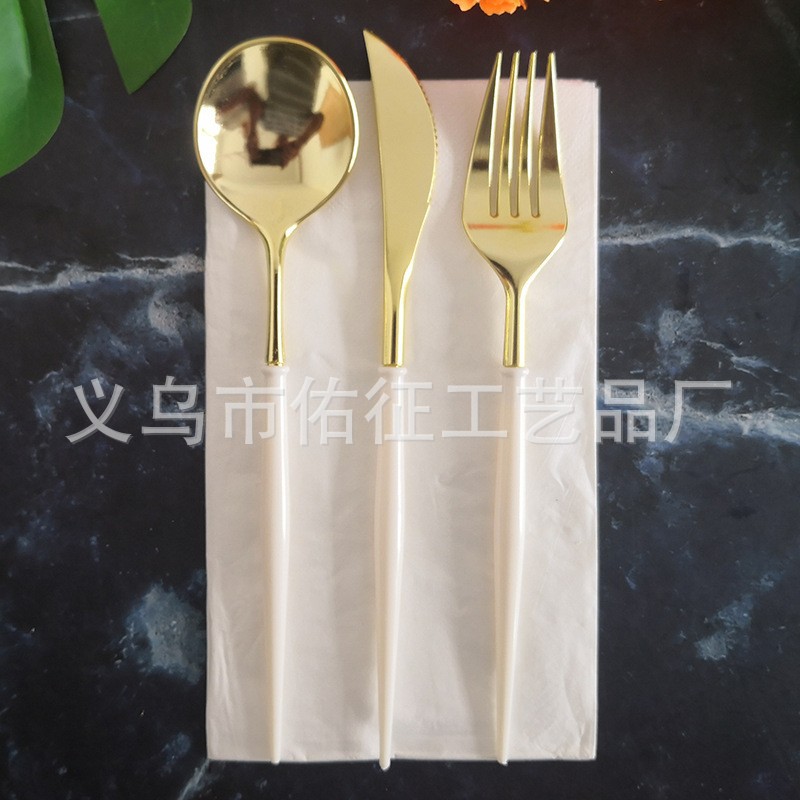 Plato de papel redondo blanco desechable de estilo de Año Nuevo conjunto de plato de pastel de cumpleaños para decoración de fiesta