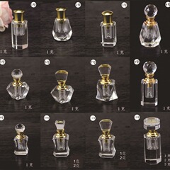 卸売り販売水晶精油瓶香水瓶1ml 2ml 3mlモデル容量は液体容器に相談できる