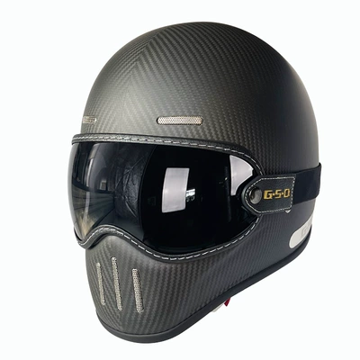 Motosiklet kaskı (dəbilqə) – Helmet 3C - matte-3k-black-tea-mirror-m55-56