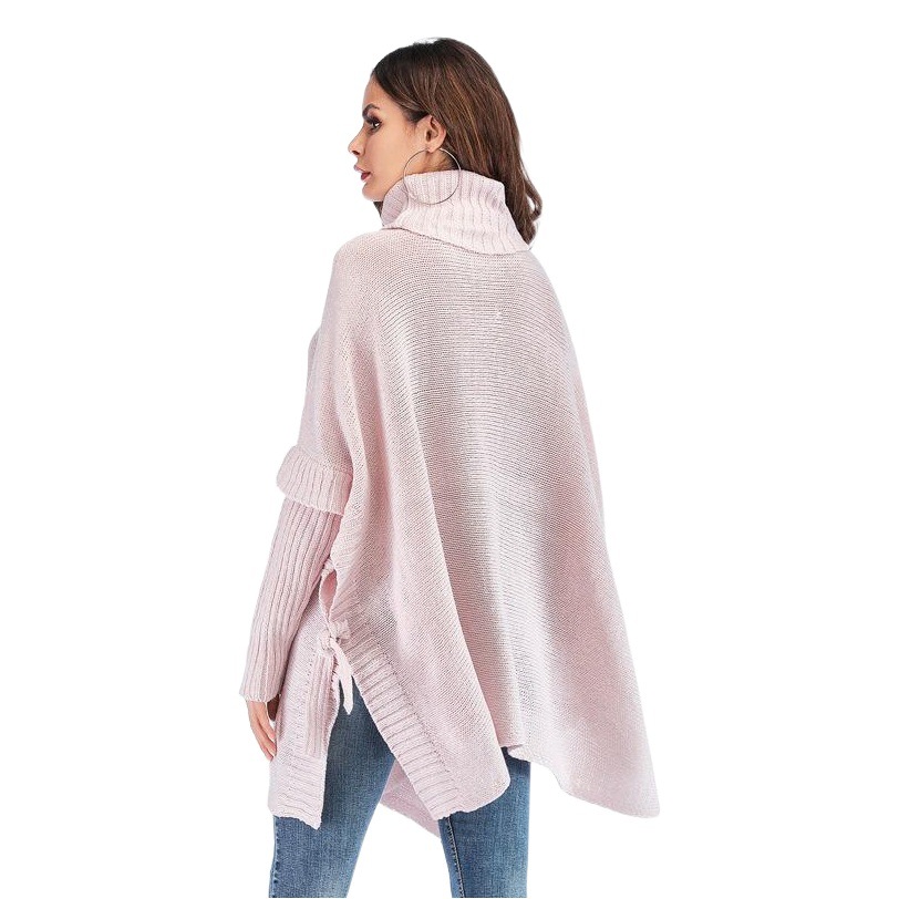 Amazon Venta caliente 2023 nuevo europeo y americano más tamaño de las mujeres transfronteriza suéter de cuello alto suéter suelto suéter de las mujeres