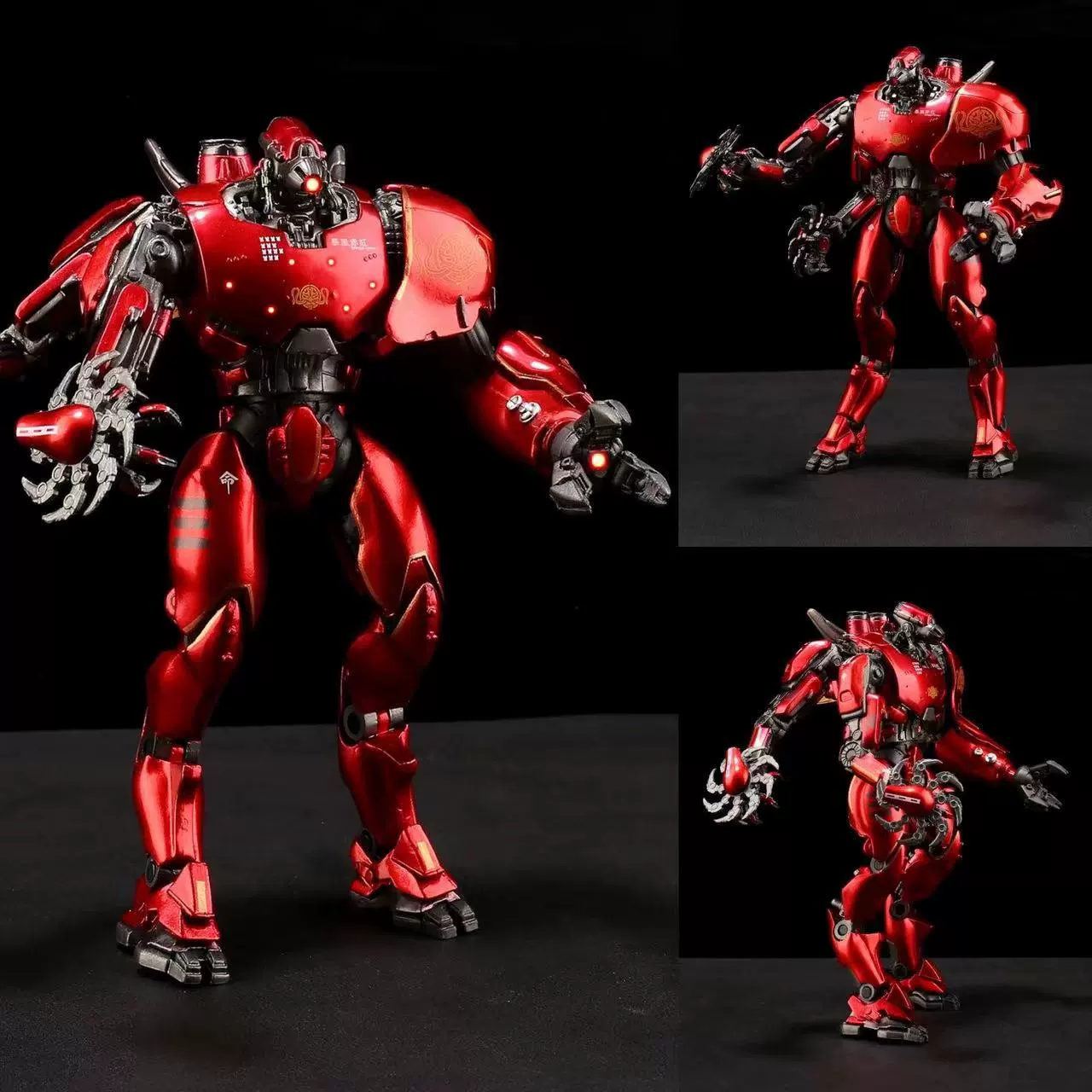 Glowing crimson movable minifigure, deluxe edition