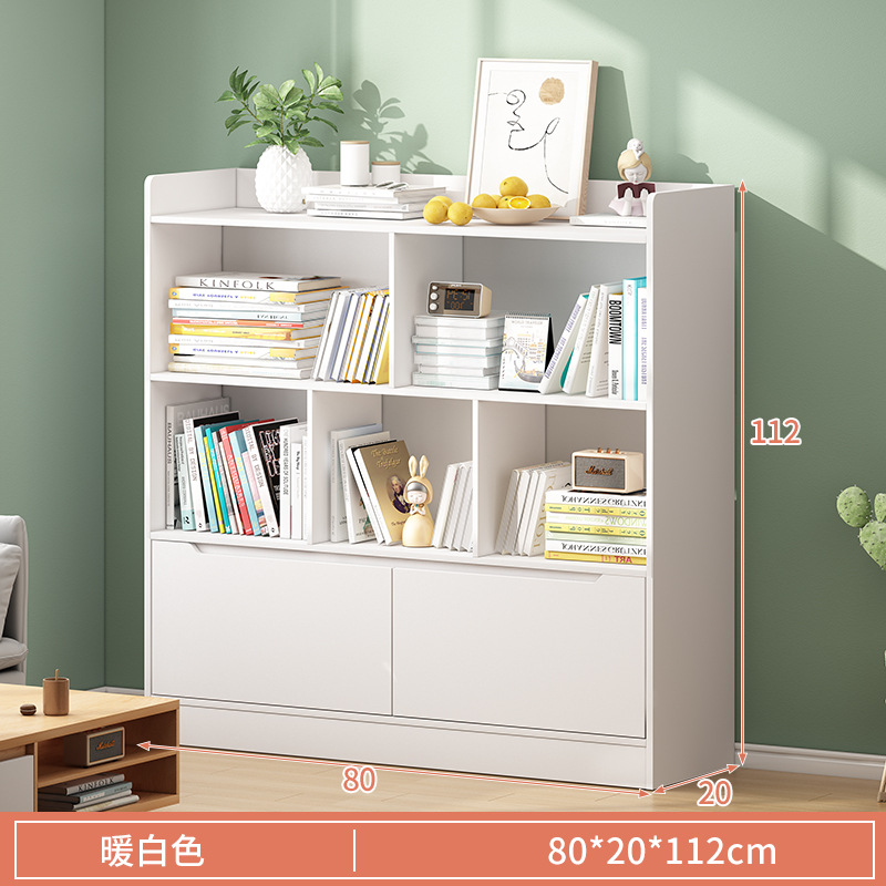 Simple estantería de pared de piso sala de estar de almacenamiento en capas rack de almacenamiento armario simple moderno hogar estantería image 16