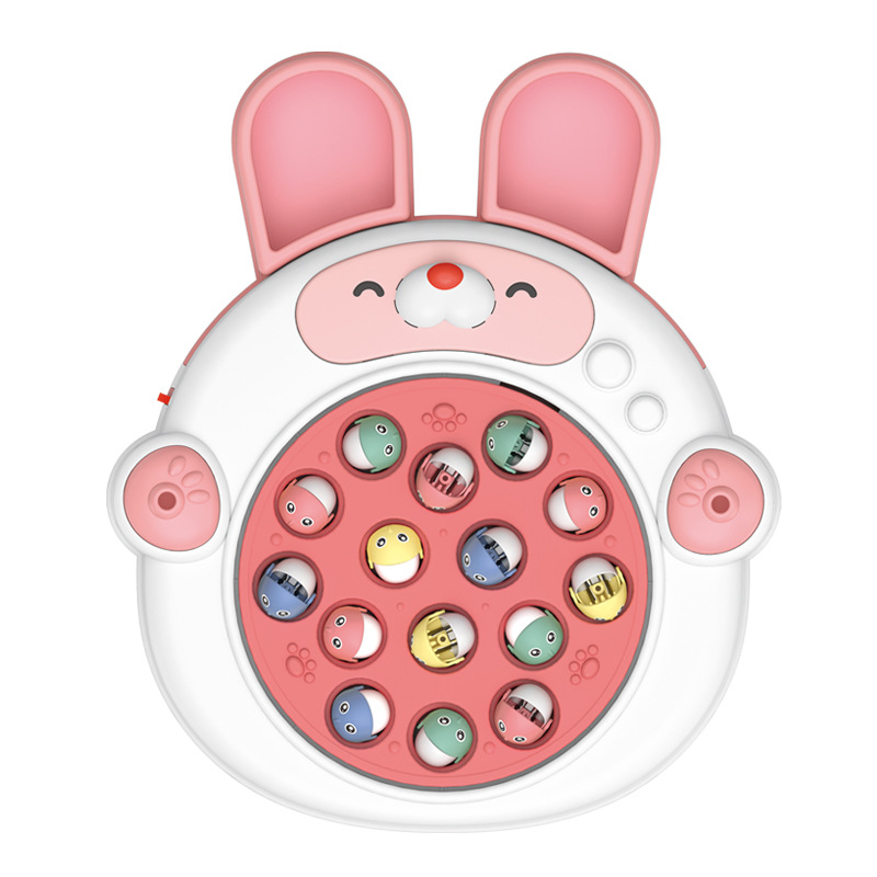 Transfronteriza música interactiva giratoria Placa de pesca eléctrica juguete caña de pescar traje Educativo Educación Temprana masculina y femenina bebé regalo