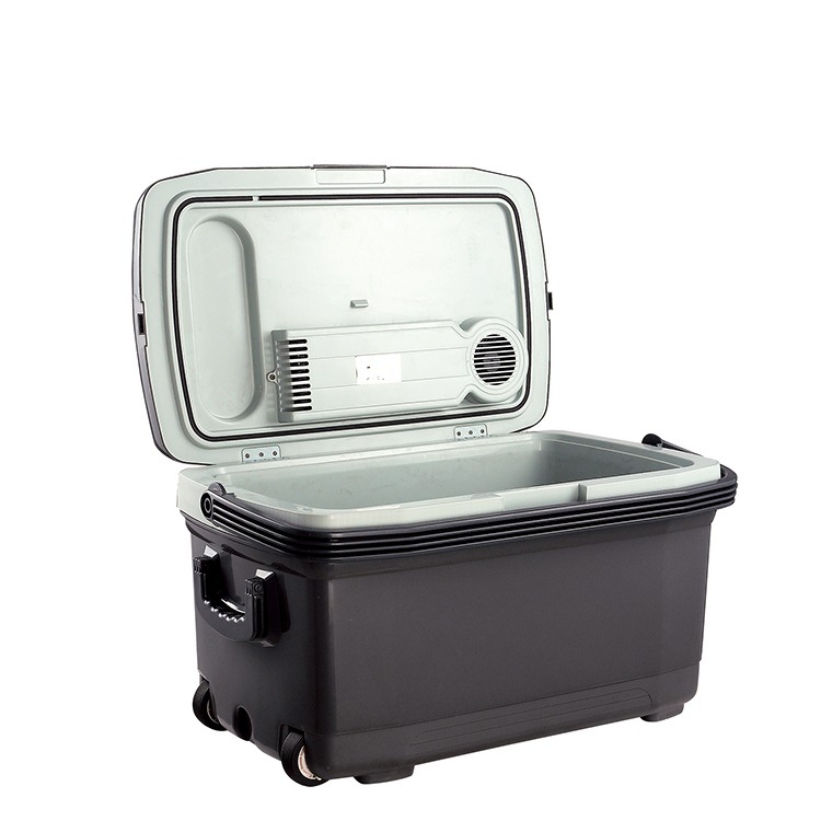 Procesamiento personalizado 45L refrigerador portátil al aire libre para automóviles domésticos de doble uso con ruedas refrigerador de gran capacidad refrigerador pequeño