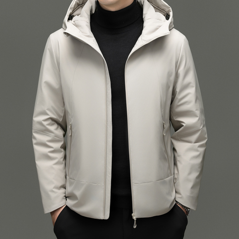 Hooded Men's Goose down Jacket Winter Cold-Proof Casual Versatile Warm Top 90 down Trendy Fashion Coat down Jacket