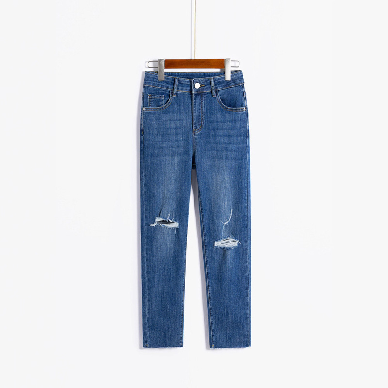 Clearance Items in Stock! Ripped Style Petite Cropped Slim Classic Blue Jeans Skinny Pants Cigarette Pants 106 Clearance Items in Stock! Ripped Style Petite Cropped Slim Classic Blue Jeans Skinny Pants Cigarette Pants 106