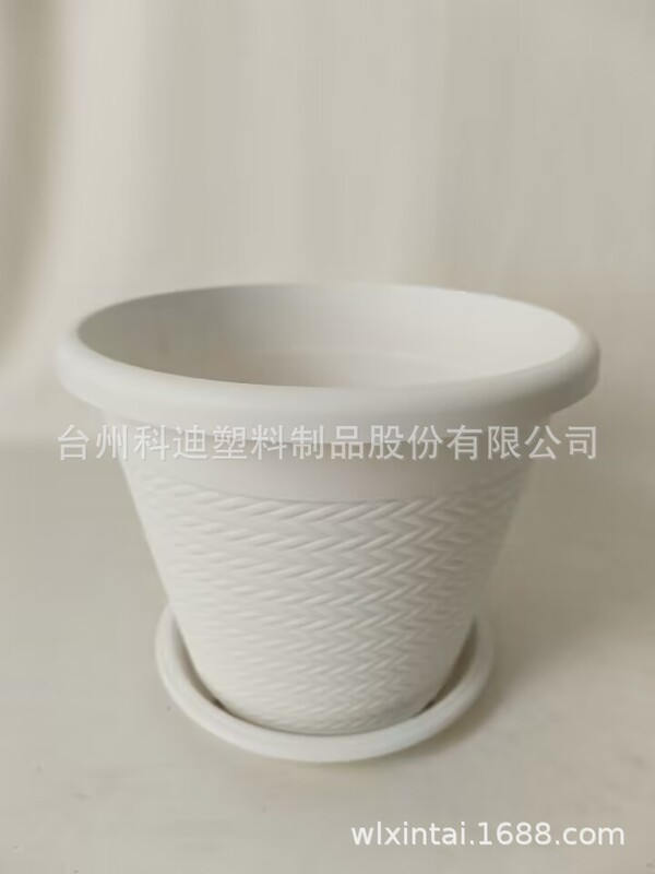 Foreign Trade Factory Direct Sales KD2051 Twill Series Plastic Flower Pot Container Christmas Tree Decorative Pot Foreign Trade Factory Direct Sales KD2051 Twill Series Plastic Flower Pot Container Christmas Tree Decorative Pot