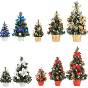 Cross-Border Christmas Tree Decoration Manufacturer Direct Sales Mini Artificial Tree Decorations Family Christmas Gifts Simulated Christmas Tree