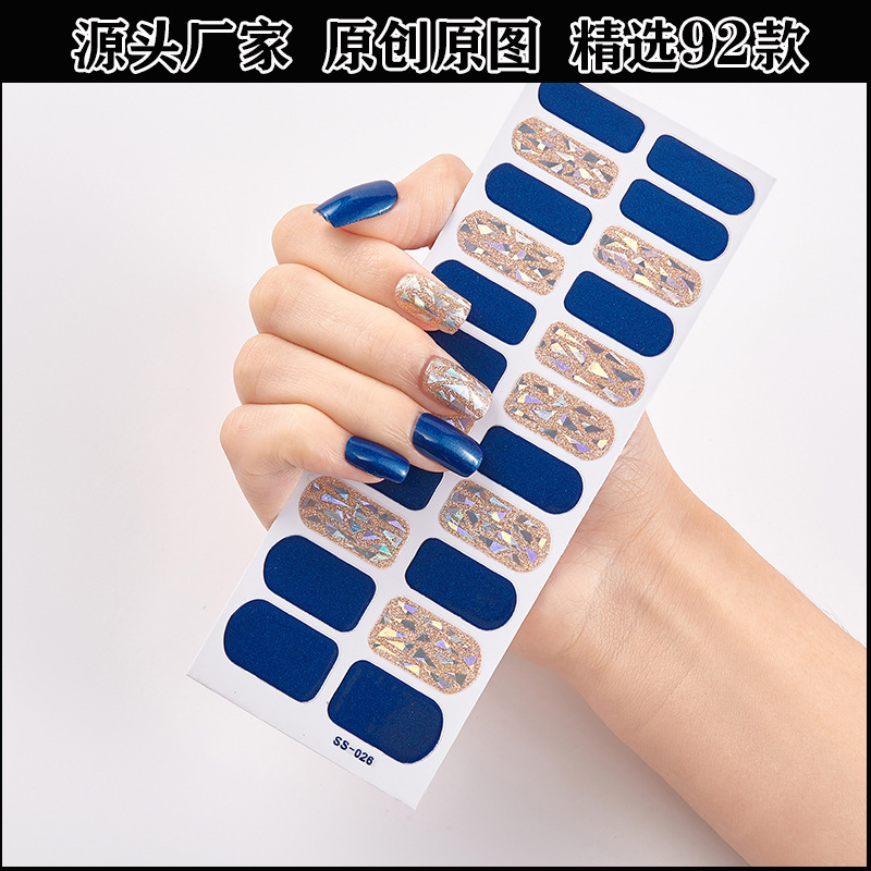 [92] nail stickers full finished nail stickers 22 small stickers professional nail decals factory spot