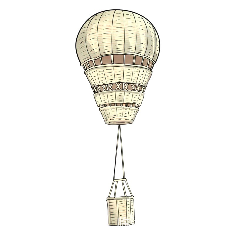 Nordic ins ratán tejido a mano globo de aire caliente habitación de los niños educación preescolar lugar Institución de fotografía suministros de decoración del hogar